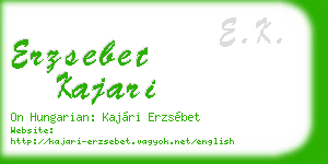 erzsebet kajari business card